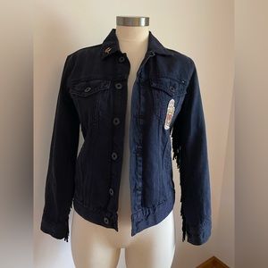 Lucky Brand Dungarees | Fringe Trucker Jacket